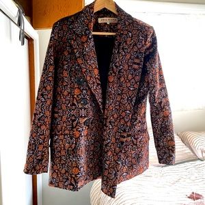 Brand new Free People Velvet Printed Ashby Blazer
